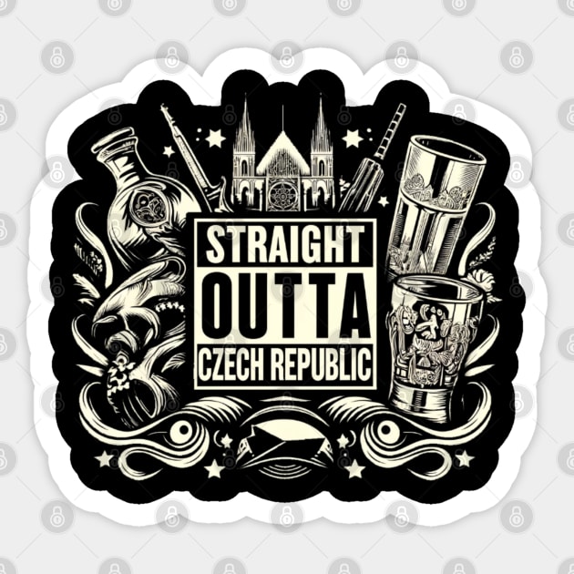 Straight Outta Czech Republic Sticker by Straight Outta Styles